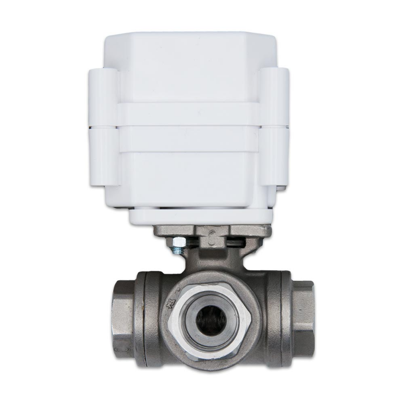 Шаровой кран трехходовой с электроприводом GIDROLOCK ULTIMATE 12V, 1/2", L-тип, латунь Италия Шаровой кран трехходовой с электроприводом GIDROLOCK ULTIMATE 12V, 1/2", L-тип, латунь Италия