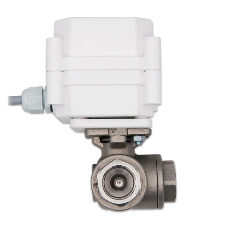 Шаровой кран трехходовой с электроприводом GIDROLOCK ULTIMATE 12V, 3/4", L-тип, нерж.сталь Китай Шаровой кран трехходовой с электроприводом GIDROLOCK ULTIMATE 12V, 3/4", L-тип, нерж.сталь Китай